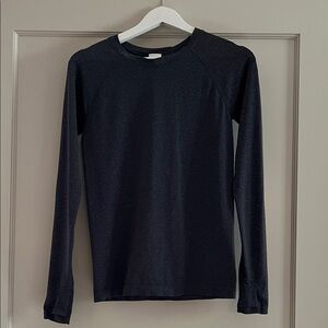 Athleta | Momentum Seamless Top | Black Sand Gradient | Size M